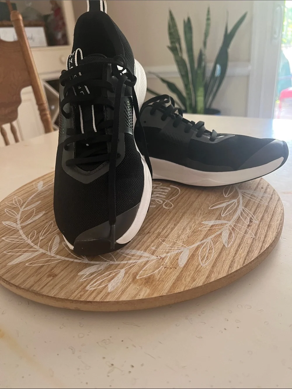Under Armour Women’s Black and White Running Sneakers